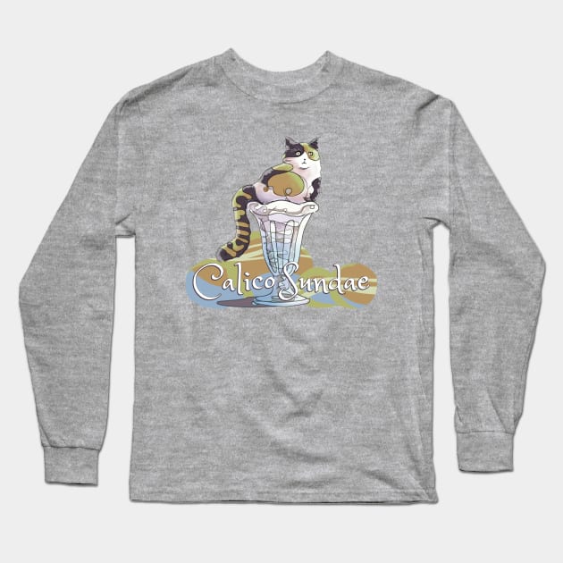 Calico Sundae Long Sleeve T-Shirt by merahituhijau